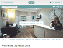 Tablet Screenshot of henleyclinic.co.uk
